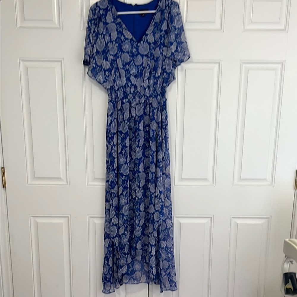 Floral Blue Maxi Dress